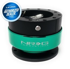 Rare Nrg Quick Release Gen 2.0 Black Body - Green Ring Hardware Srk-200bk-gn