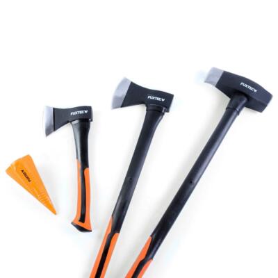 Axt-Sets 2/3/4 FUXTEC Beil Spalthammer Spaltaxt Axt Spaltkeil Spaltbeil