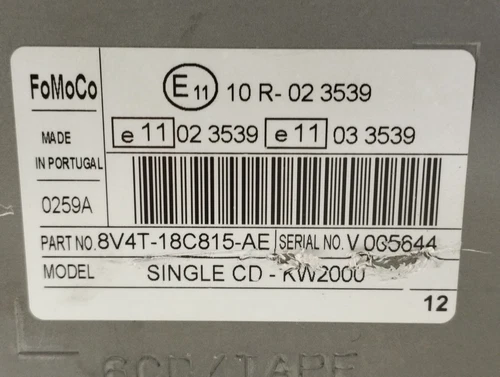 8V4T18C815AE Sistema Audio Radio per FORD KUGA (CBV) Trend 2009 177173 - Foto 7 di 12
