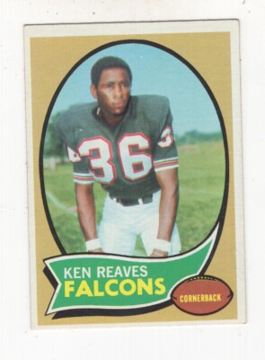 Ken Rievs 1970 TOPPS FOOTBALL ROOKIE KEN REAVES ATLANTA FALCONS #99 | eBay