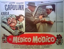Gaspar Henaine Capulina AMBULANCIA EL MÉDICO MODICO LOBBY TARJETA ORIGINAL! 1969
