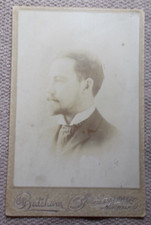 Norwalk Ohio Cabinet Portrait Young Man named William Perrin in Huron County