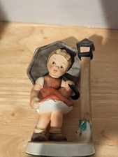 Vintage 1950s Napco Japan Hand Painted Porcelain April Showers Figurine