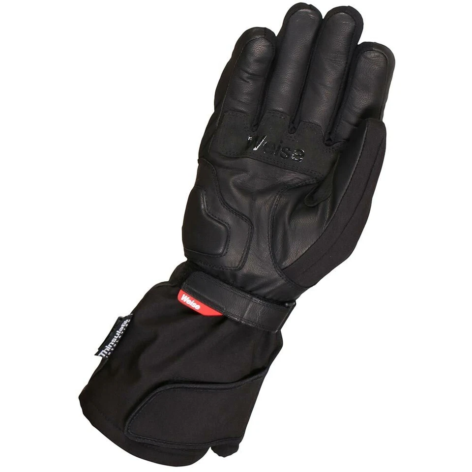 WEISE MONTANA 150 THERMAL WATERPROOF LEATHER & TEXTILE MOTORCYCLE BIKE GLOVES - Image 2 of 2