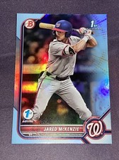 2022 Bowman Draft 1st Edition JARED McKENZIE RC Rookie SKY BLUE FOIL SP
