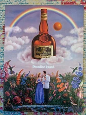 *VINTAGE* 1985 Grand Marnier Magazine Print Ad - PARADISE FOUND