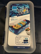 Smash All-In-One Bento Lunch Box, Blue Shark Camo Brand NEW!!