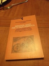 EMMANUEL KANT - PER LA PACE PERPETUA  UNIVERSALE ECONOMICA  FELTRINELLI 