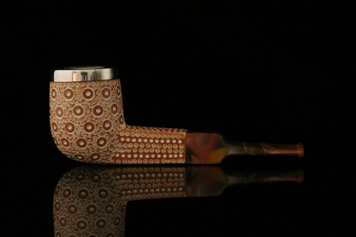 srv Premium - Self Sitter Billiard - Block Meerschaum Pipe with case M2337 - Picture 10 of 11