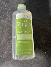 Simple Unscented Simple Micellar Cleansing Water - 6.7oz New