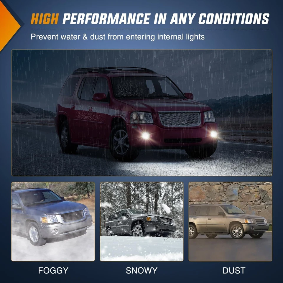 Conjunto de luces antiniebla Nilight para GMC Envoy 2002-2009 GMC Envoy XL 2002-2006 Foto 4 de 4