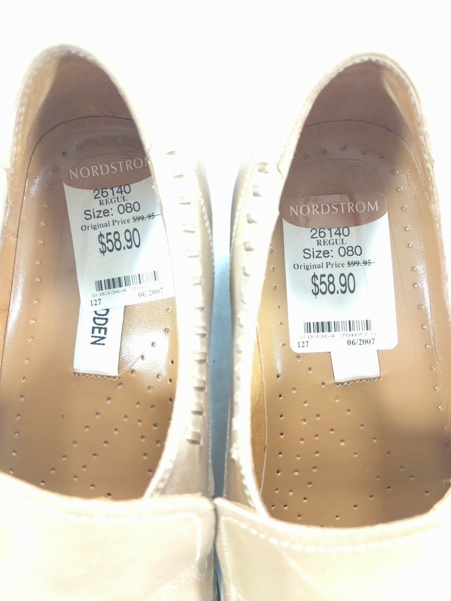 Steve Madden Tan Beige Brown Embroidered Brogue 8 Steve Madden Tan Beige Brown Embroidered Brogue Wingtips US  main image 4