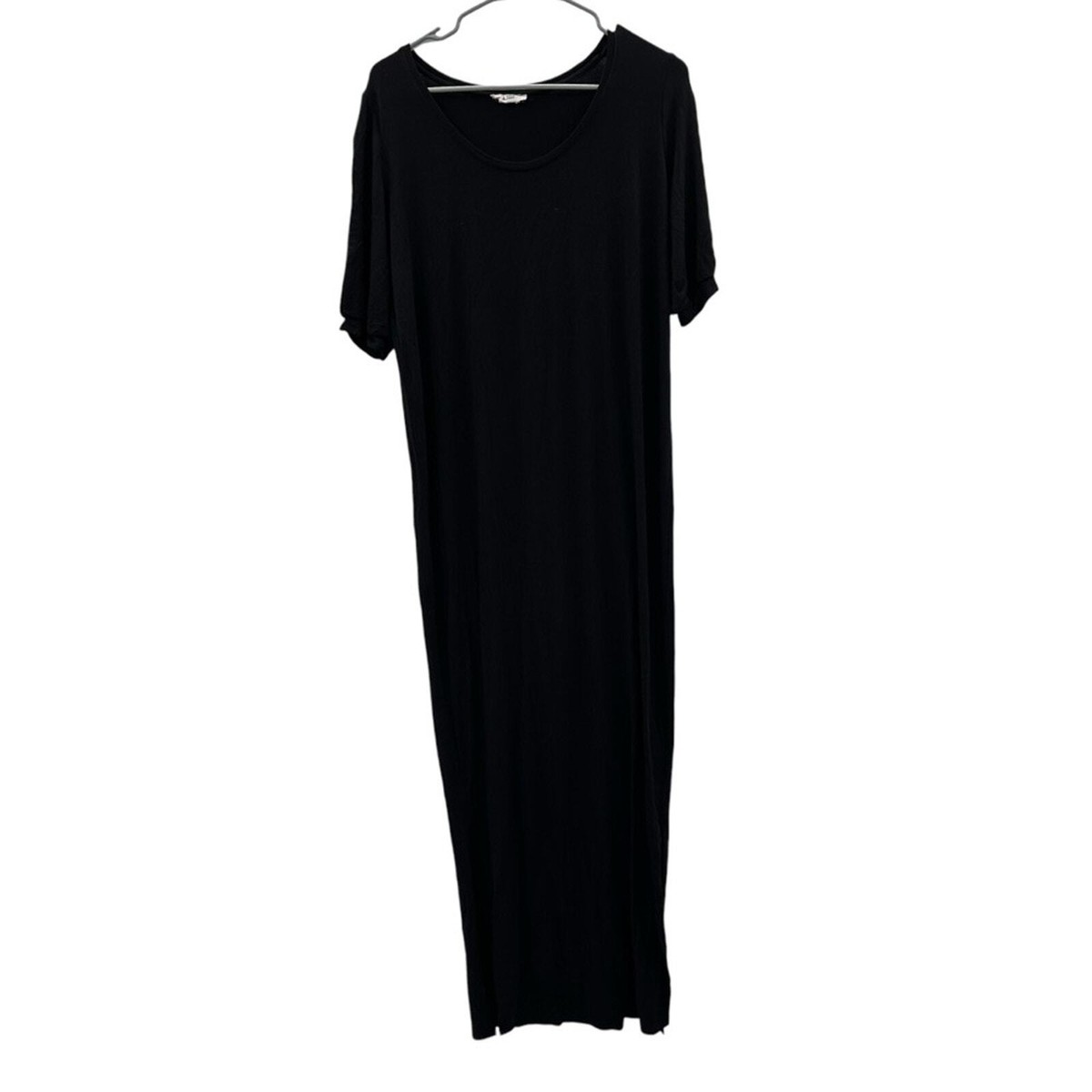 black short sleeve jersey maxi dress RTR Ingrid & Isabel Stretchy Knit Sz XS Jolie moi