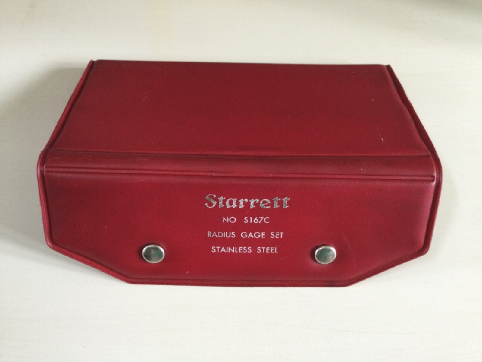 STARRETT Radius Gauge Set No. S167C Stainless Steel Excellent