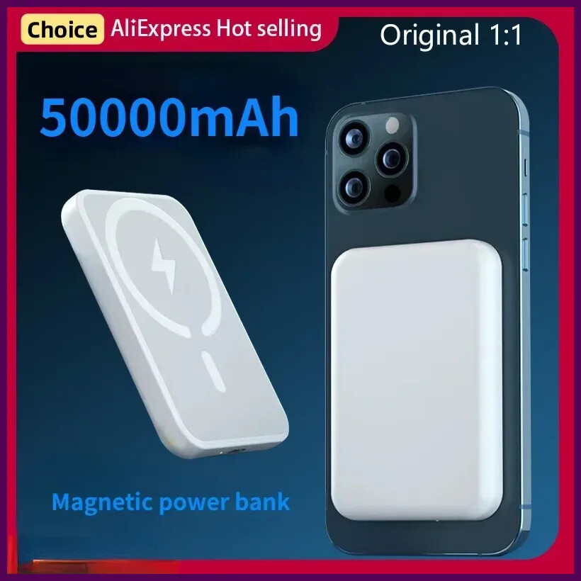 50,000mAh MacSafe Magnetic Portable Charger with Wireless Power Bank  
