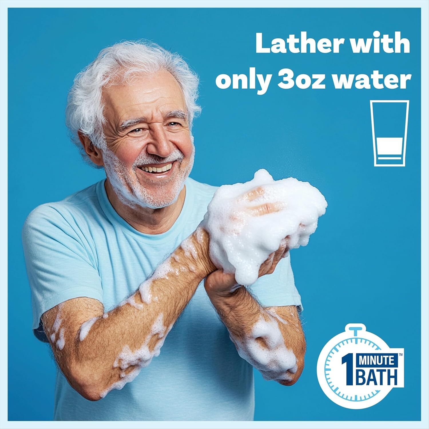 Scrubzz Disposable Rinse Free Bathing Wipes 25 ct. - All-in-1 Single Use Shower