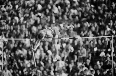 Luis Mar�a Garriga Spain competes Men's High Jump competition 2- 1964 Old Photo