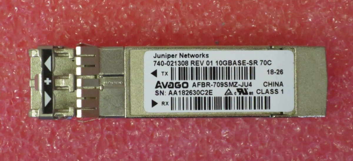 Juniper Avago AFBR-709SMZ-JU4 10GBASE-SR 10G SFP+ Transceiver