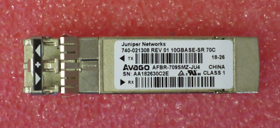 Juniper Avago AFBR-709SMZ-JU4 10GBASE-SR 10G SFP+ Transceiver