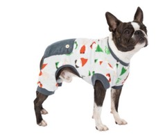 Dog Pajamas gray with gnome  s size large