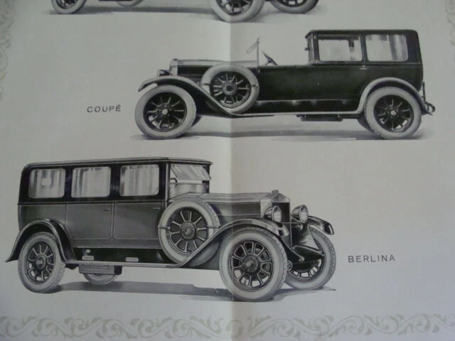Brochure Fiat 512 Torpedo coupè Laundalet 1927 - Immagine 4 di 4