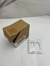 (6 Boxes of 10) Hubbell Taymac Masque 2 Gang Decorator White Textured 5500W