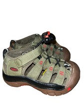 Keen Newport H2 Unisex Kids Size 8 Washable Walking Hiking Green Sandals Ex Con