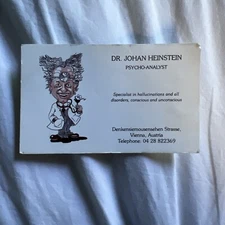 John Hine funny business card David Winter cottages