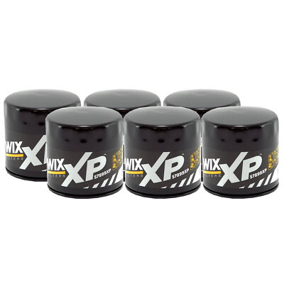 Wix XP Set of 6 Engine Motor Oil Filters For Chrysler Dodge Jeep Ram
