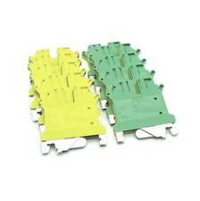 Lot of 10 Phoenix Contact USLKG 3 Ground Terminal Block 1-Pole 28-12AWG DIN Rail