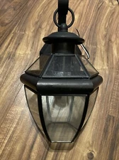 Lantern Lighting 1 Light Black Outdoor Wall