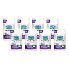 SmartMouth Dry Mouth Mints, Sugar-Free, 50 Count, 8 Pack, Mellow Mint