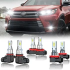 For Toyota Highlander 2014-2019 6X LED Headlight+Fog Light Bulbs Combo Kit 6000K