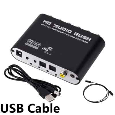 5.1 CH Audio Decoder Digital Amplifier SPDIF Coaxial to RCA DTS Converter