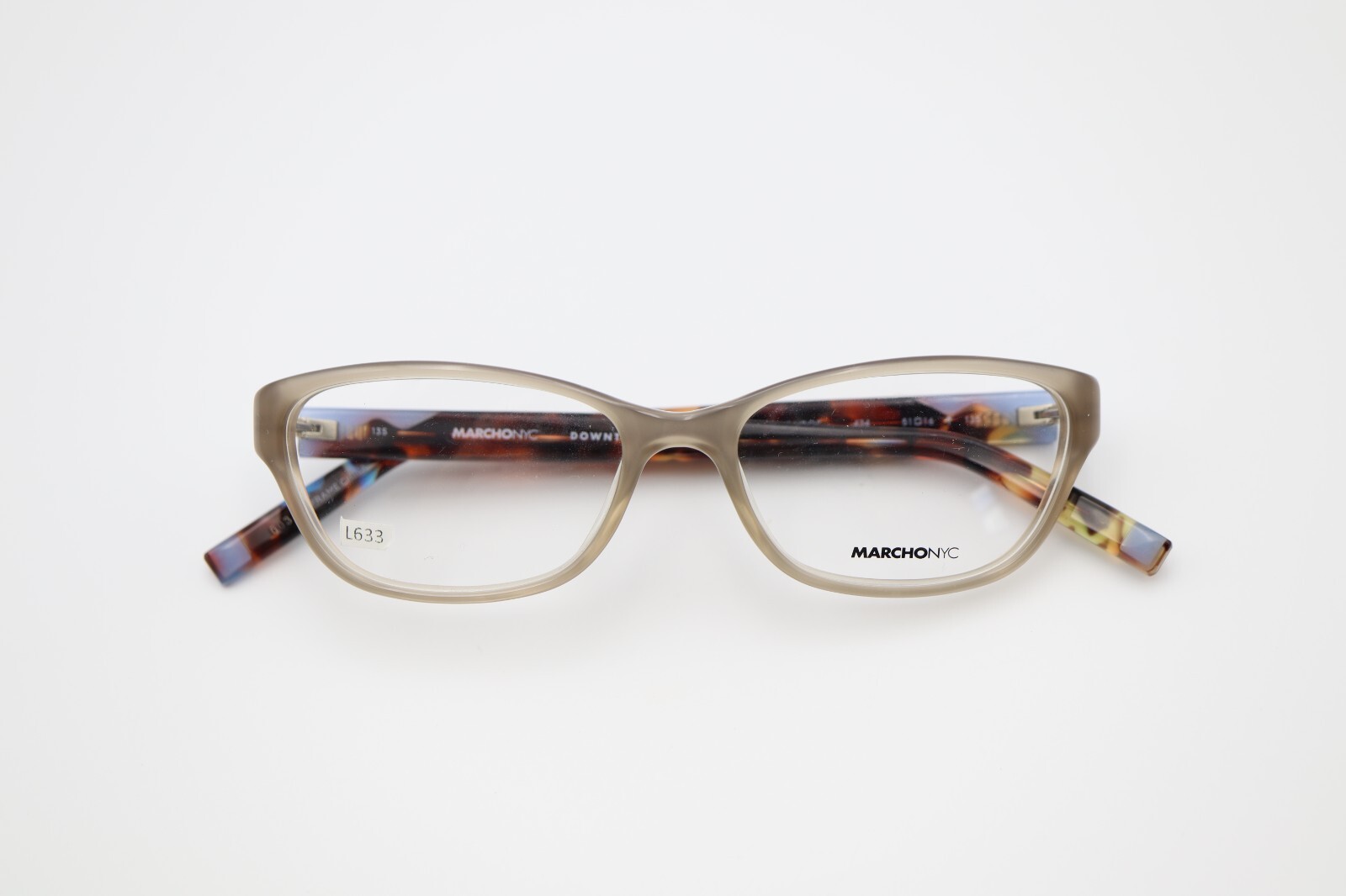 MARCHON NYC MONROE 434 Gray/Havana 51-16-135 Eyeglass Frames SMALL L633