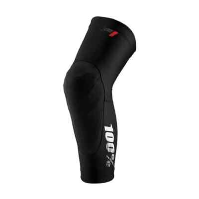 Ginocchiere 100% Knee Guards Teratec Black size XL