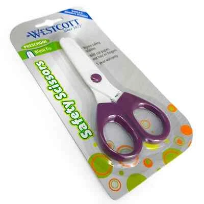 Westcott Child Safety All Nylon Scissors, 5-Inch, Blunt, Color May Vary