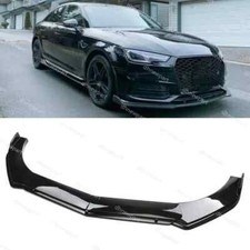 For Audi A3 A4 A5 A6 A7 S4 S5 Gloss Black Front Bumper Lip Splitter Spoiler Chin For Audi A3 A4 A5 A6 A7 S4 S5 Gloss Black Front Bumper Lip Splitter Spoiler Chin