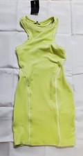 NWT Fashionnova neon green bodycon mini Dress size S