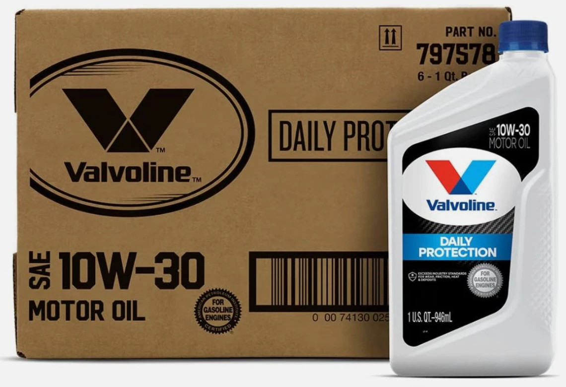 Valvoline Daily Protection 10W-30 Conventional Motor Oil 1 QT, Case of 6 NEW!!