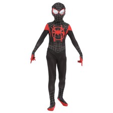 Kids Spider-Man Across the Spider-Verse Miles Morales Cosplay Costume Jumpsuit