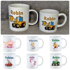 Kunststoffbecher bruchfest Tasse Kinder unzerbrechlich personalisiert Name