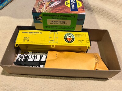Black Horse Diamond Spring Reefer HO SCALE GREENWAY PRODUCTS CUSTOM PAINT NOS