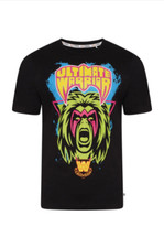 WWE Men’s Ultimate Warrior Retro T-Shirt - Adult Wrestling Top Fully Licensed