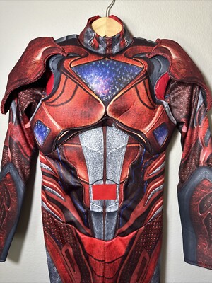 Power Rangers Red Suit M 7/8 Kids Super Heroe/ Halloween Costume