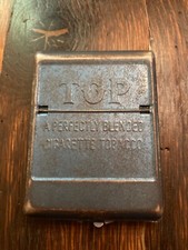 Vintage TOP Tobacco Pocket Cigarette Roller Metal Case