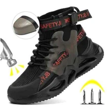 Steel Toe Men's Work Safety Boots Comfortable Industrial Construction Sneakers