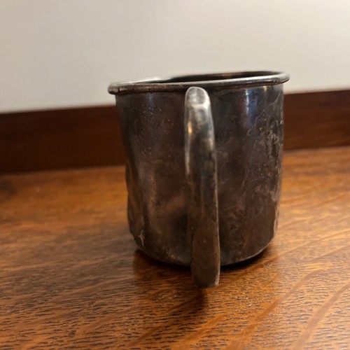 Early ANTIQUE NS CO Sterling Silver BABY CUP NSCO Newburyport Dented, Great 72 G - Picture 3 of 13