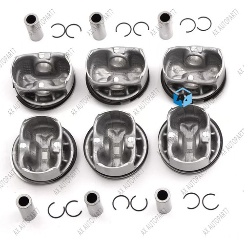 6pcs Pistons Rings Set Low Compression 9.7:1 For 2.5L BMW 325i E90 E91 N52B25 - Picture 4 of 6