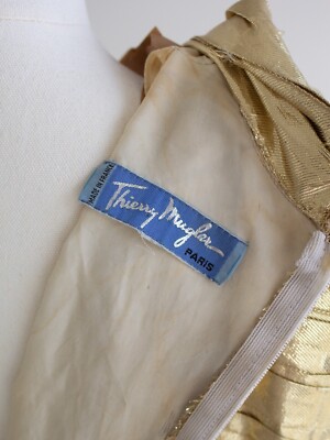 Museum Thierry Mugler F/W 1984 Vintage Golden Angel Starburst Lame